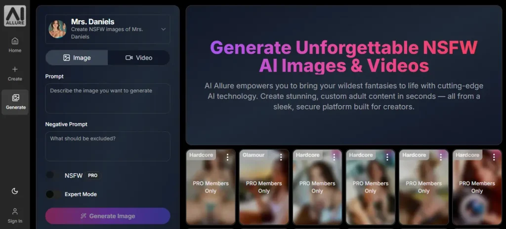 AIAllure - AI NSFW Image Generator