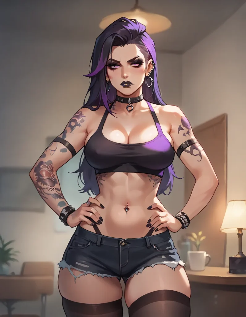 GPtGirlfriend Goth Character Trinity