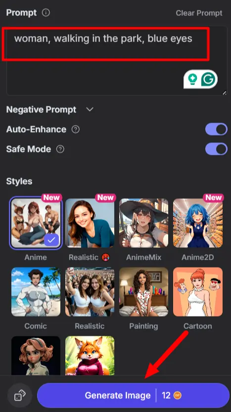 GirlfriendGPT Image generation