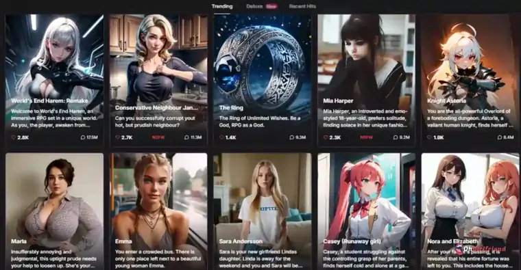 GirlfriendGPT NSFW Character Diversity