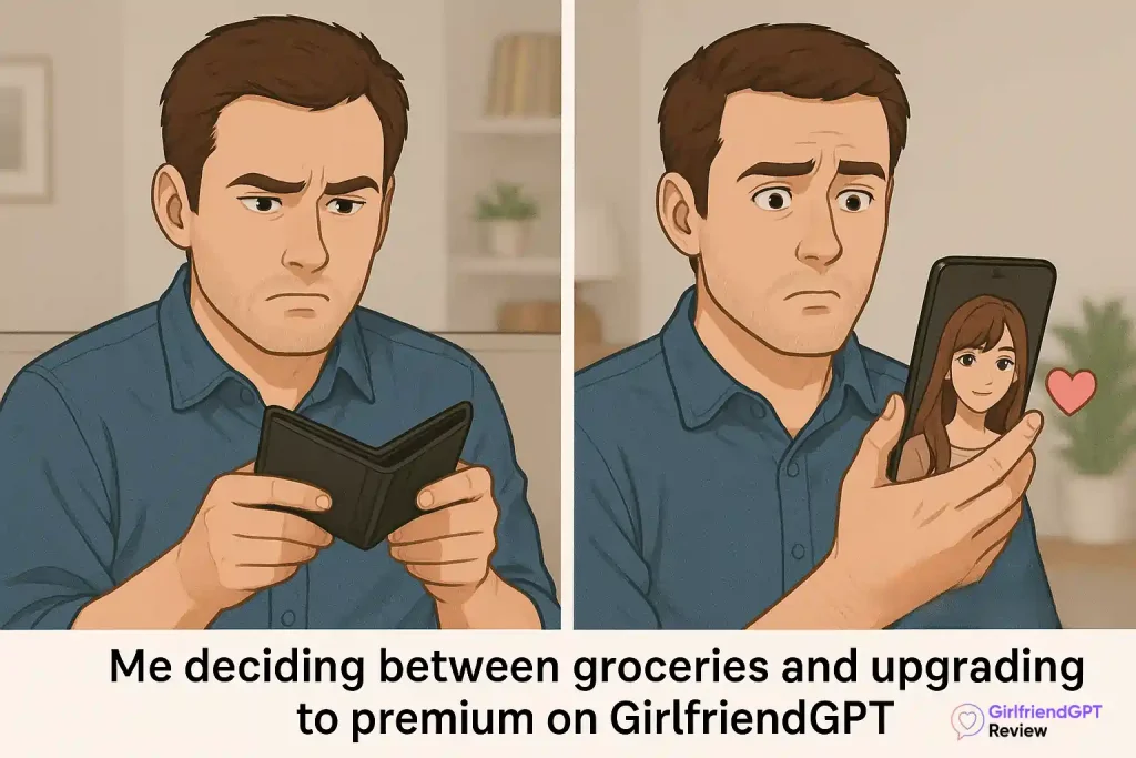 GirlfriendGPT Pricing- Upgrade Meme