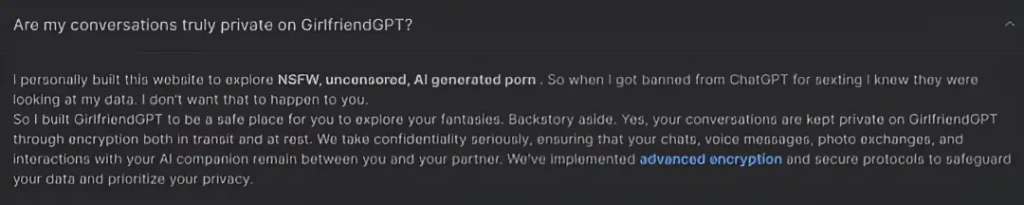 GirlfriendGPT - Private Conversations