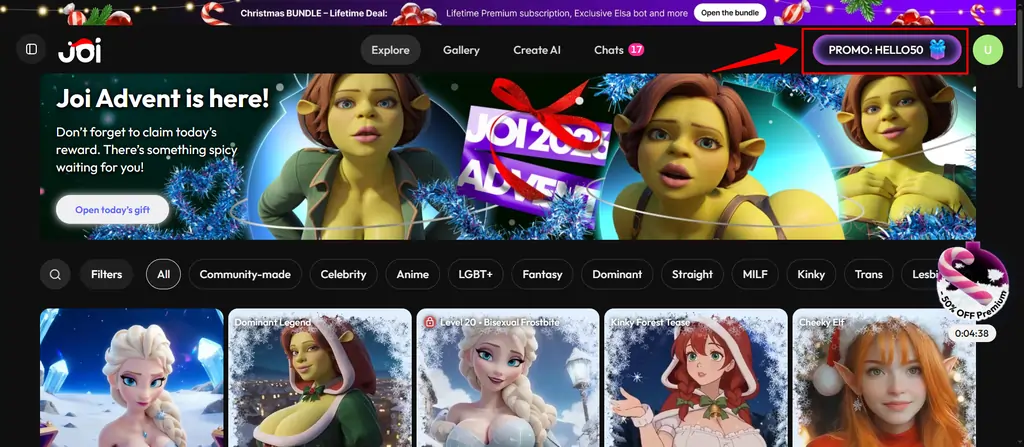 Available Promo Code at Joi AI